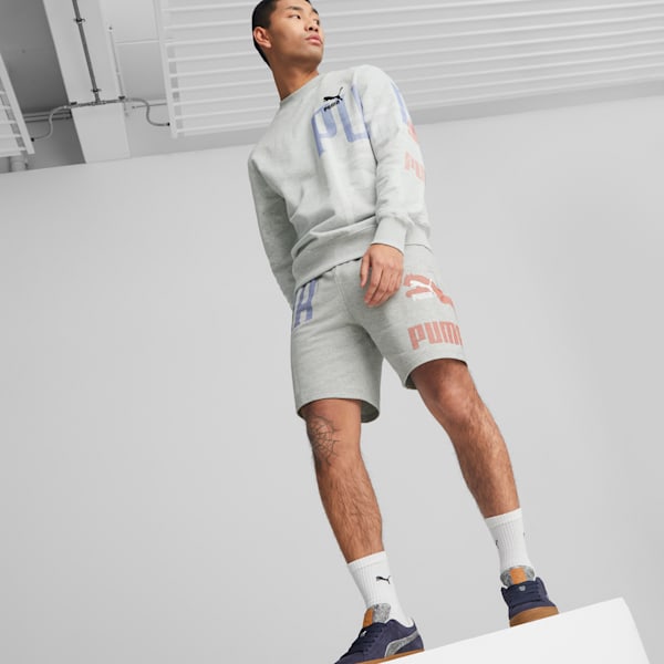 Classics GEN PUMA 8" Men's Shorts, Light Gray Heather, extralarge